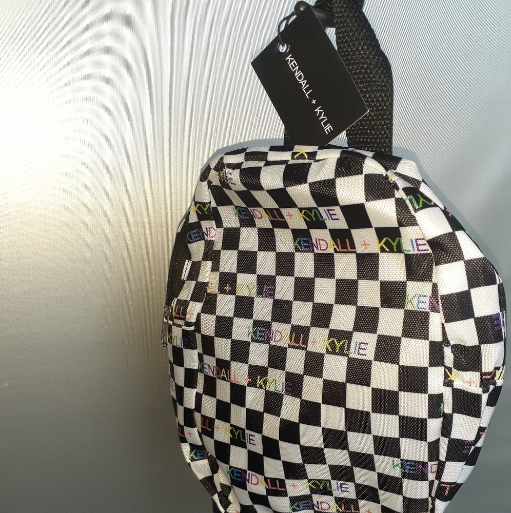 NWT Kendall & Kylie Checkered mini backpack